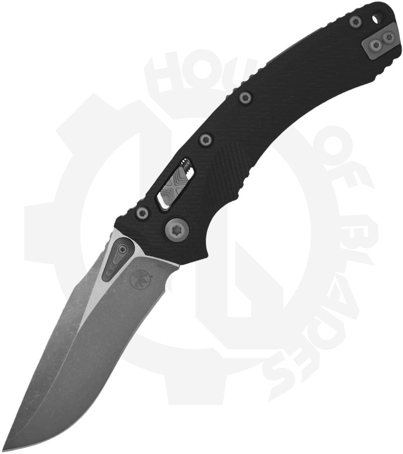 Microtech Amphibian 137RL-10APFLGTBK - Single Edge, Apocalyptic, G-10, Fluted, Black