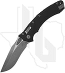 Microtech Amphibian 137RL-10APFLGTBK - Single Edge, Apocalyptic, Fluted Black G-10
