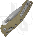 Microtech Amphibian 137RL-10APFLGTOD - Single Edge, Apocalyptic, Fluted OD Green G-10