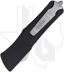 Microtech Troodon 138-10 - Double Edge, Stonewashed, Black Aluminum
