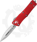 Microtech Troodon 138-10RD - Double Edge, Stonewash, Red