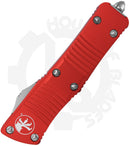 Microtech Troodon 138-10RD - Double Edge, Stonewash, Red