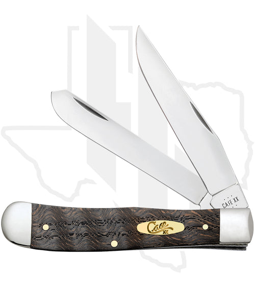 W.R. Case Trapper 14000 - Black Curly Oak Wood, Smooth (7254 SS)