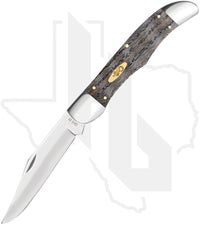 W.R. Case Folding Hunter 14008 - Black Curly Oak Wood, Smooth (7165 SS)
