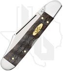 W.R. Case Mini CopperLock 14010 - Black Curly Oak Wood, Smooth (71749L SS)