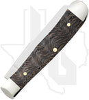 W.R. Case Tiny Trapper 14012 - Black Curly Oak Wood, Smooth (72154 SS)