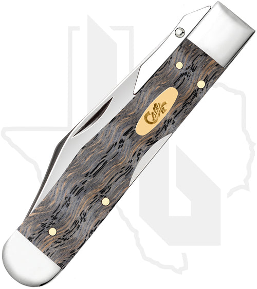 W.R. Case Cheetah Cub 14013 - Black Curly Oak Wood, Smooth (711 1/2L SS)