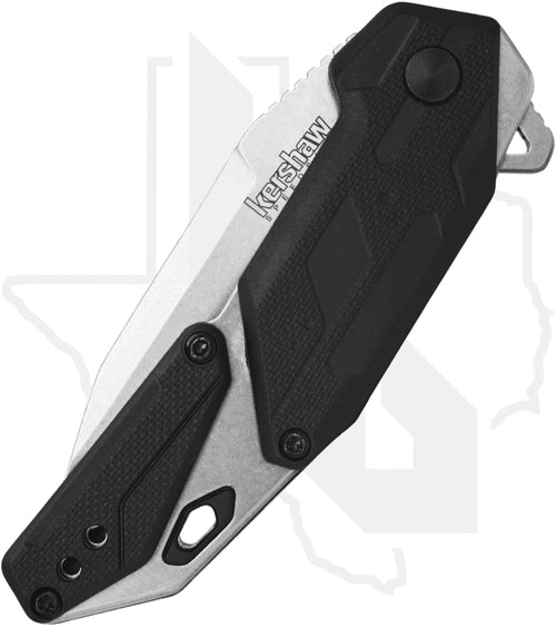 Kershaw Jetpack 1401 - Stainless Steel, Black GFN, Stonewashed