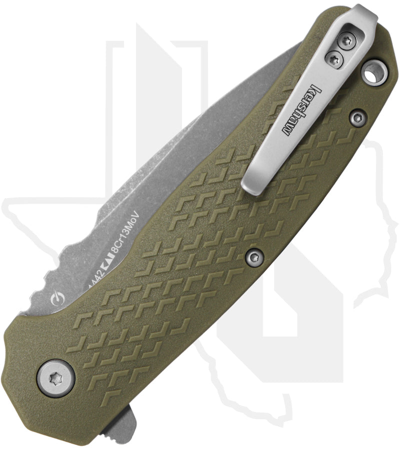Kershaw Conduit XL 1442 - Olive GFN, Working Finish