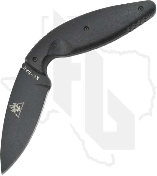 KA-BAR TDI Large 1482 - Black Zytel, Straight Edge