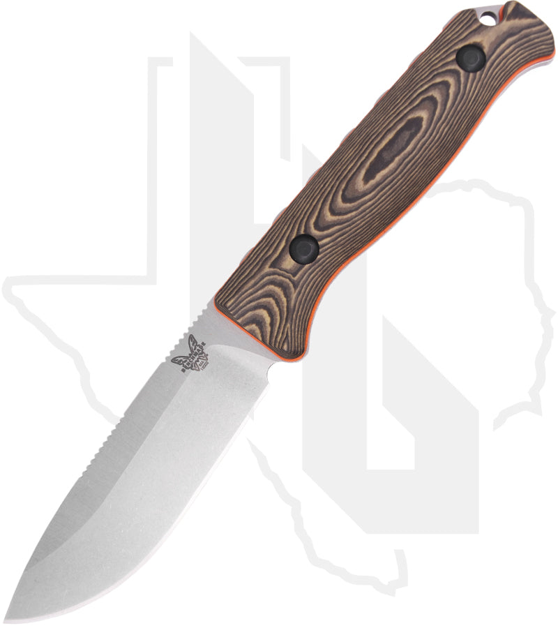 Benchmade Hunt Class Saddle Mountain Skinner 15002-1 - Richlite, Orange G-10