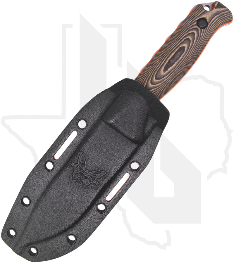 Benchmade Hunt Class Saddle Mountain Skinner 15002-1 - Richlite, Orange G-10, Stonewashed