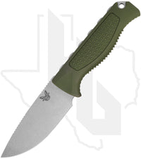 Benchmade Hunt Class Steep Country 15006-01 - Dark Olive Santoprene, Stonewashed