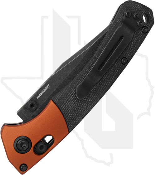 Benchmade Hunt Class Mini Crooked River 15085BK-04 - Black Micarta, Burnt Copper Aluminum, DLC Battlewashed