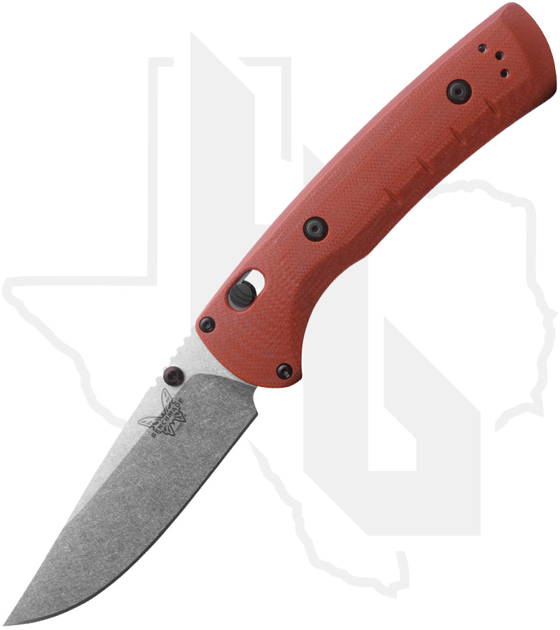 Benchmade Hunt Class SlipRidge 15090-01 - Rust Orange G-10, Stonewashed