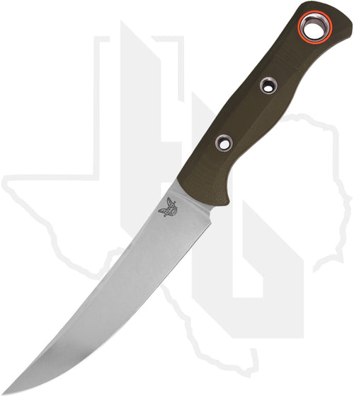 Benchmade Hunt Class Meatcrafter 15500-3 - OD Green G-10, Stonewashed