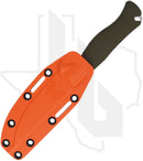 Benchmade Hunt Class Meatcrafter 15505 - Dark Olive Santoprene, Stonewashed