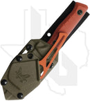 Benchmade Hunt Class SlipRidge Fixed Combo 15650-01-COMBO - Rust Orange G-10, Stonewashed, Rust Orange Cerakote Hook