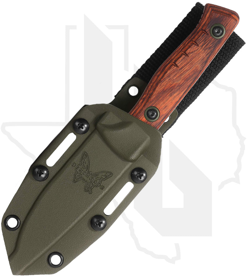 Benchmade Hunt Class SlipRidge Fixed 15650 - Stabilized Wood, Stonewashed