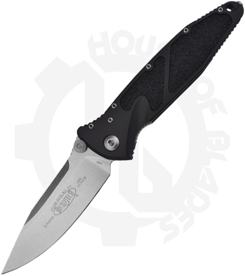 Microtech Socom Elite 160-10 - Stonewash, Black