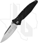 Microtech Socom Elite 160-10 - Single Edge, Stonewashed, Black Aluminum