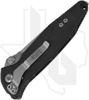Microtech Socom Elite 160-10 - Single Edge, Stonewashed, Black Aluminum