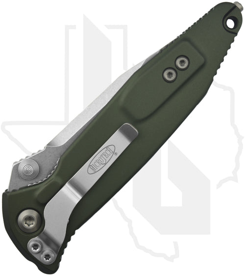 Microtech Socom Elite 160-10OD - Single Edge, Stonewashed, OD Green Aluminum