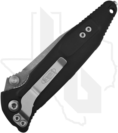 Microtech Socom Elite 160-11AP - Single Edge, Apocalyptic, Black Aluminum