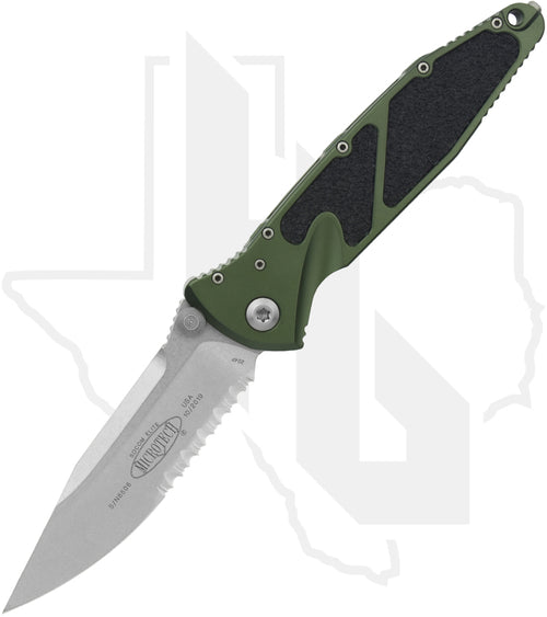 Microtech Socom Elite 160-11OD - Single Edge, Stonewashed, OD Green Aluminum