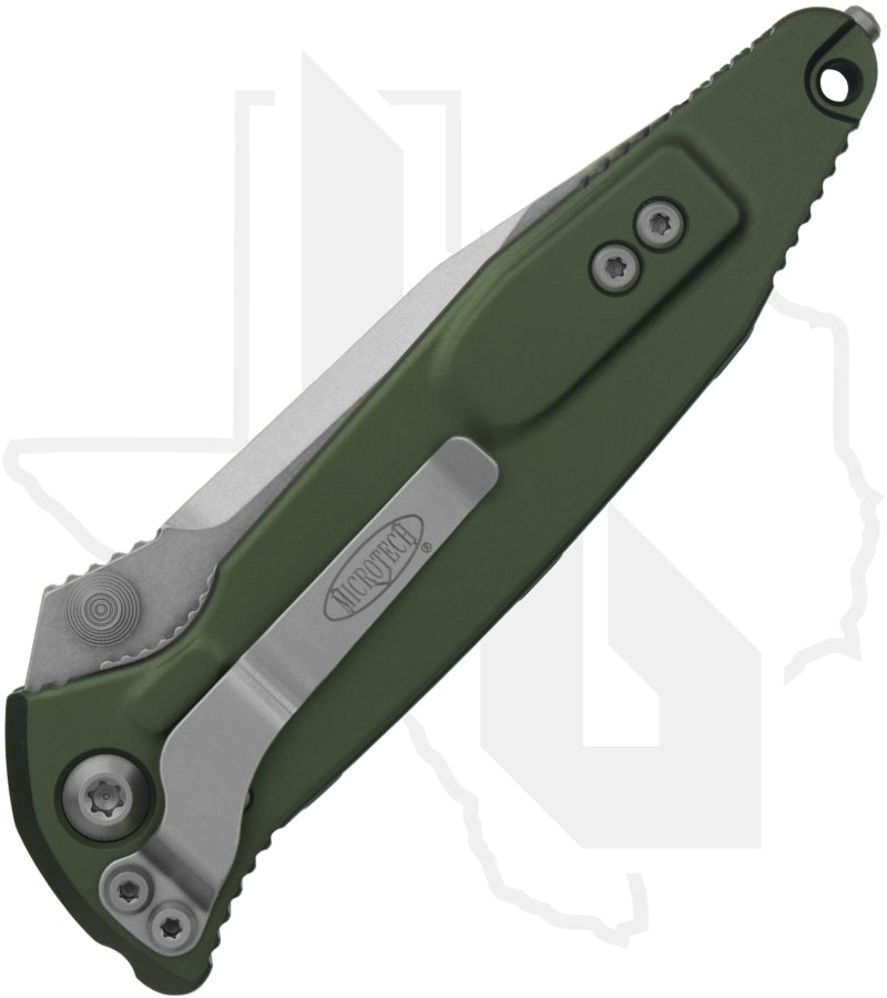 Microtech Socom Elite 160-11OD - Single Edge, Stonewashed, OD Green Aluminum