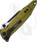 Microtech Socom Elite 160-1OD - Single Edge, Black, OD Green Aluminum