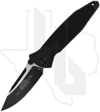 Microtech Socom Elite 160-1T - Single Edge, Black, Black Aluminum