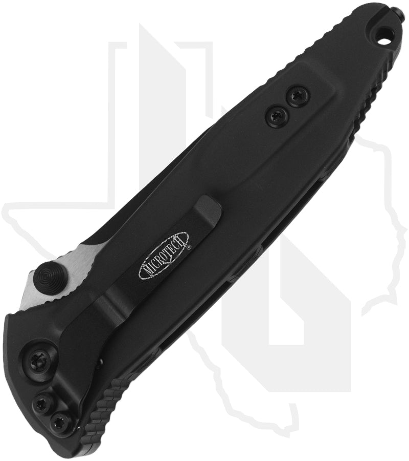 Microtech Socom Elite 160-1T - Single Edge, Black, Black Aluminum
