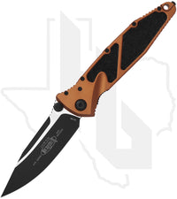 Microtech Socom Elite 160-1TA - Single Edge, Black, Tan Aluminum