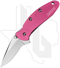 Kershaw Chive Ken Onion 1600PINK - Pink Aluminum, Bead Blasted