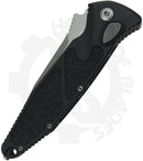 Microtech Socom Elite Auto 160A-10 - Stonewash, Black