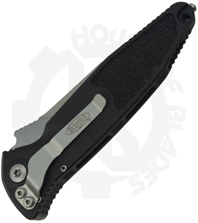 Microtech Socom Elite Auto 160A-10 - Stonewash, Black