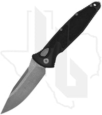 Microtech Socom Elite Auto 160A-10AP - Single Edge, Apocalyptic, Black Aluminum