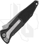 Microtech Socom Elite Auto 160A-10AP - Single Edge, Apocalyptic, Black Aluminum