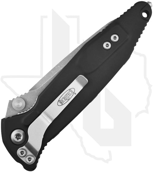 Microtech Socom Elite 161-10AP - Tanto Edge, Apocalyptic, Black Aluminum