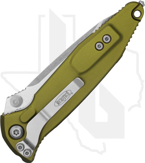 Microtech Socom Elite 161-10OD - Tanto Edge, Stonewashed, OD Green Aluminum