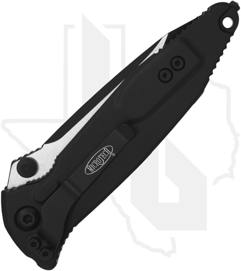Microtech Socom Elite 161-1T - Tanto Edge, Black, Black Aluminum