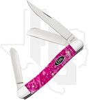 W.R. Case Medium Stockman 16161 - Pink Crackle Kirinite, Smooth (10318 SS)