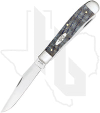 W.R. Case Trapper 47490 - Blue Curly Oak Wood, Smooth (7254 SS)