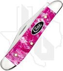 W.R. Case Peanut 16163 - Pink Crackle Kirinite, Smooth (10220 SS)