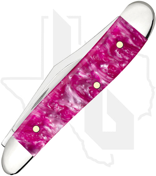 W.R. Case Peanut 16163 - Pink Crackle Kirinite, Smooth (10220 SS)