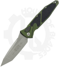 Microtech Socom Elite Auto 161A-10OD - T/E, Stonewash, OD Green