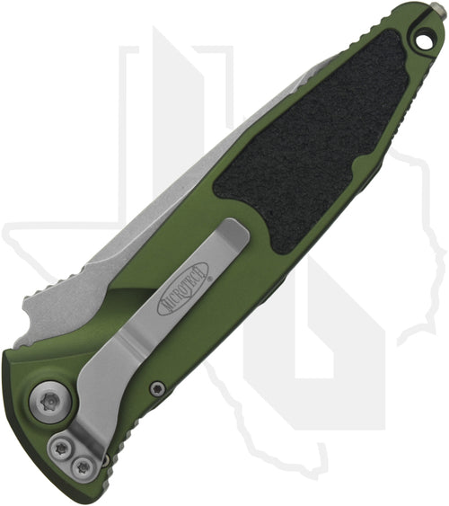Microtech Socom Elite Auto 161A-10OD - Tanto Edge, Stonewashed, OD Green Aluminum
