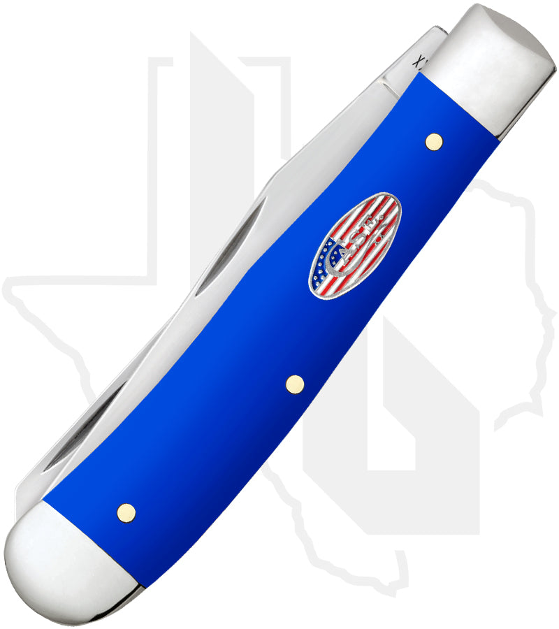 W.R. Case Trapper 16400 - Royal Blue Synthetic, Smooth (4254 SS)