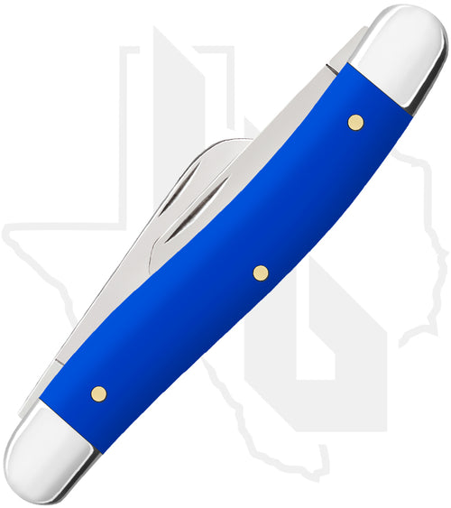 W.R. Case Medium Stockman 16402 - Royal Blue Synthetic, Smooth (4318 SS)